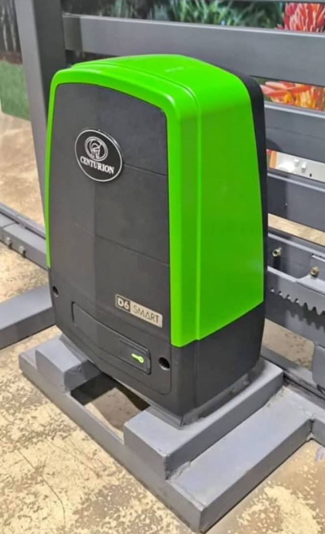 Gate motor close-up